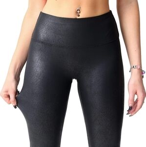 MCEDAR high elasticity faux leather high waist leggings